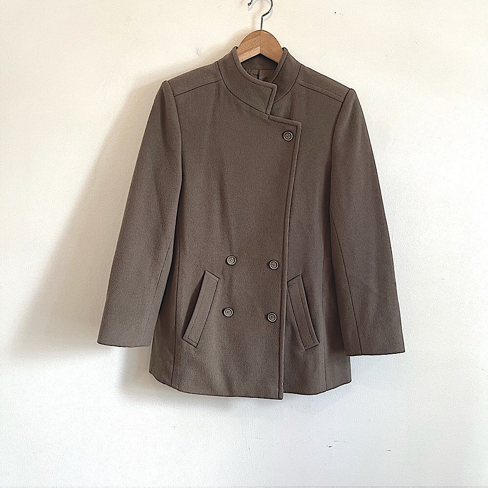 Vintage cashmere double breasted coat